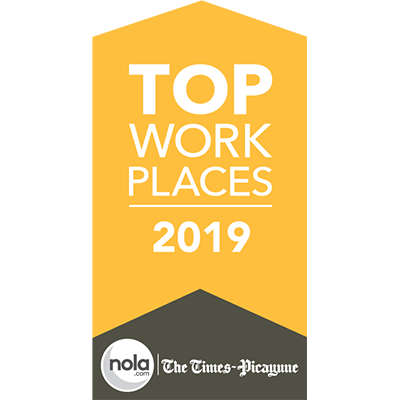 2019 Top Workplace by The Advocate/Times-Picayune